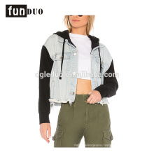 women new hoodies jacket fashion cool long sleeve denim jacket